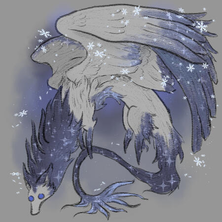 iceheart crayon doodle